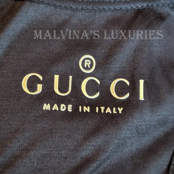 GUCCI TOP RACERBACK TANK LOGO TRADEMARK AND WEB DETAIL MODAL XL EXTRA LARGE - Picture 7 of 11
